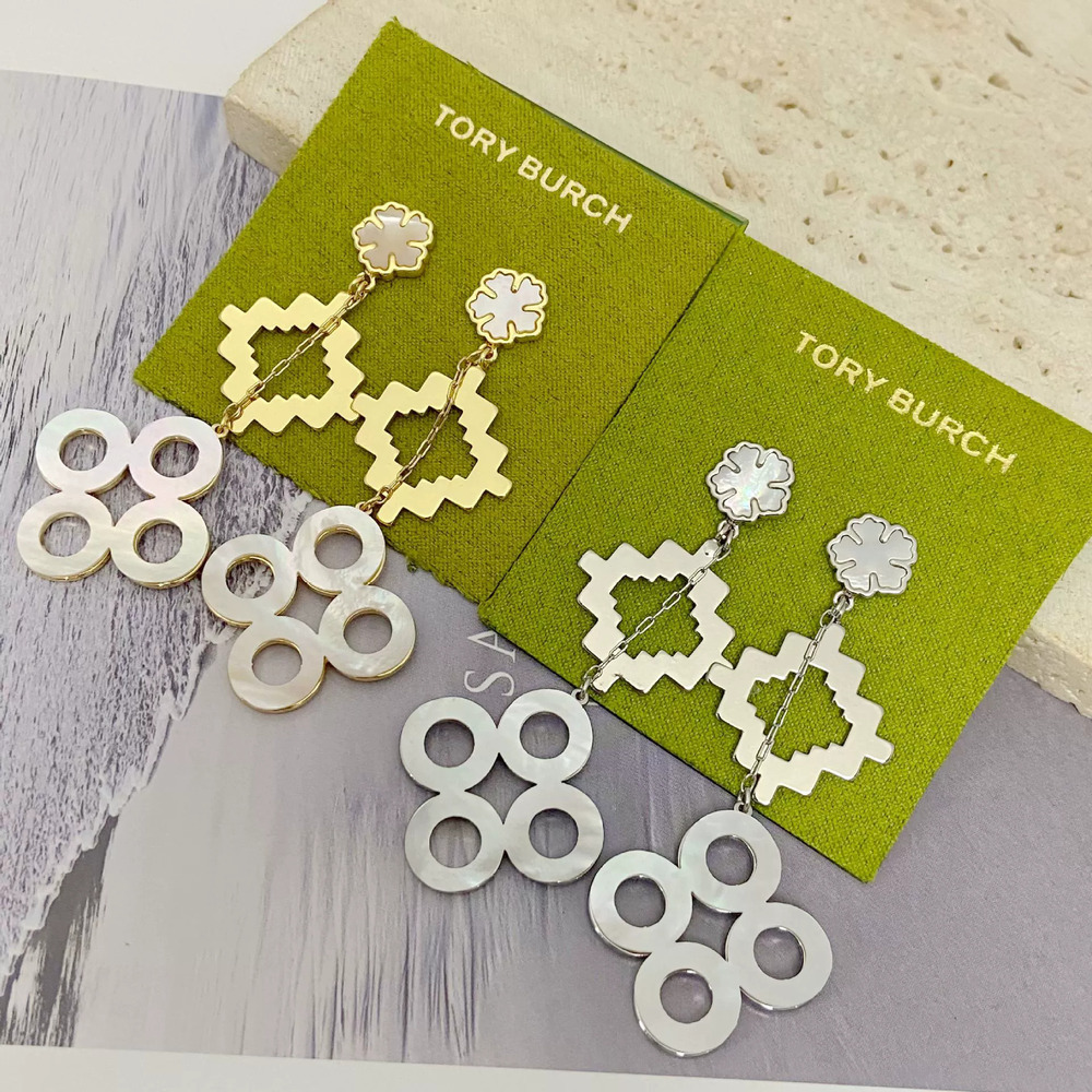 Tory Burch Boho Vintage Diamond Drop Earrings